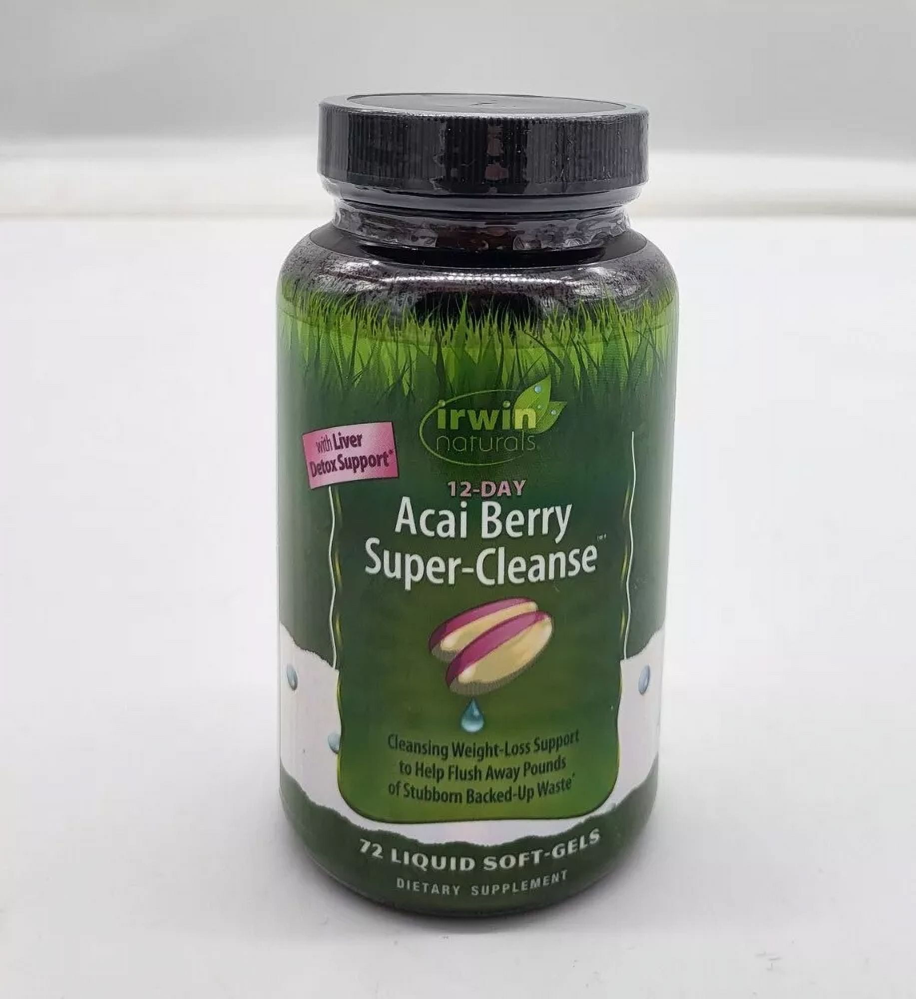 Irwin Naturals 10-Day Acai Berry Super-Cleanse - 60 Liquid Soft-Gels - Liver & Elimination Support - 20 Servings