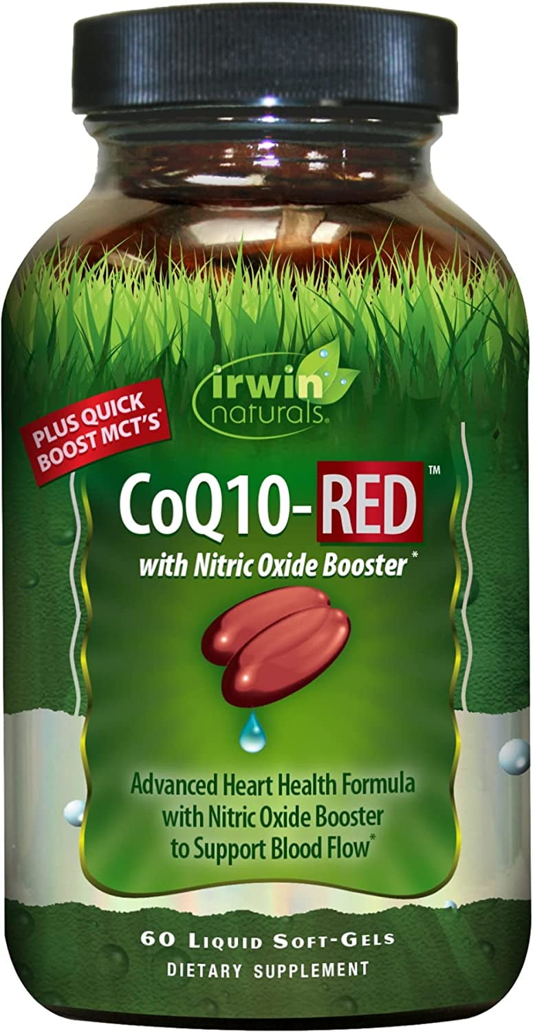 Irwin Naturals CoQ10RED with Nitric Oxide Booster & MCTs Advanced