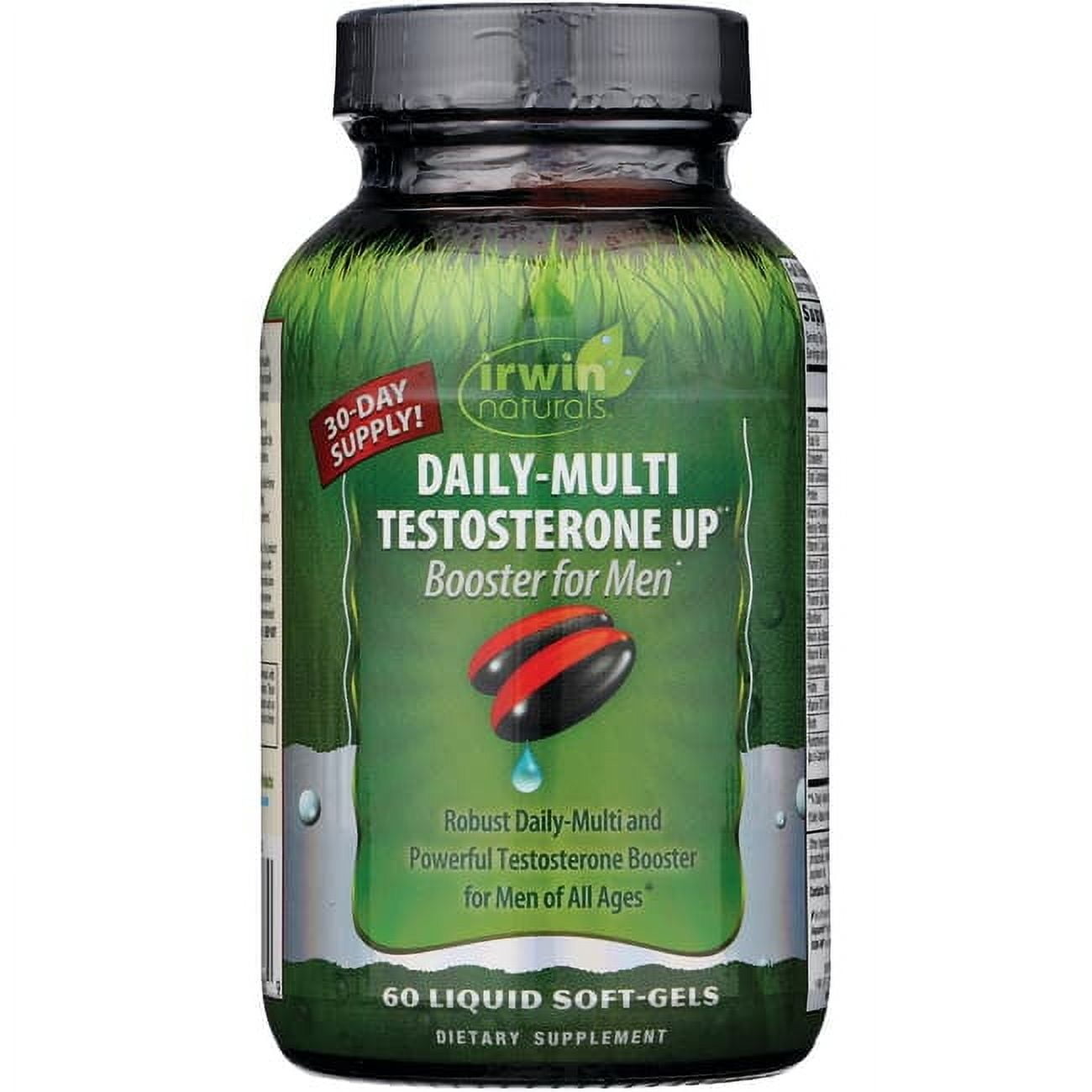 Irwin Naturals Daily-Multi Testosterone Up Booster for Men 60 Sgels