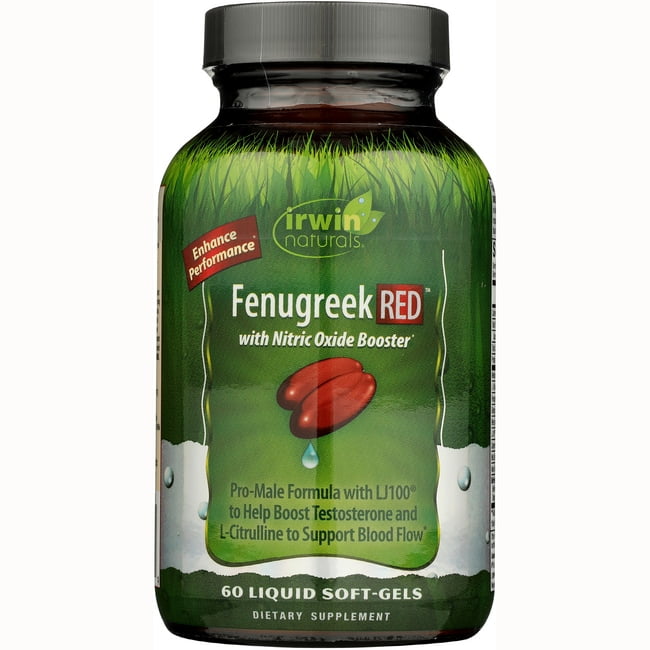 Irwin Naturals Fenugreek Red with Nitric Oxide Booster 60 Sgels