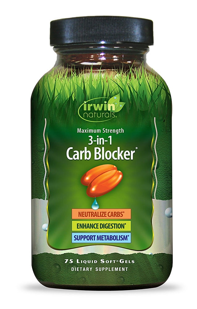 Irwin Naturals Maximum Strength 3in1 Carb Blocker 75 Liquid