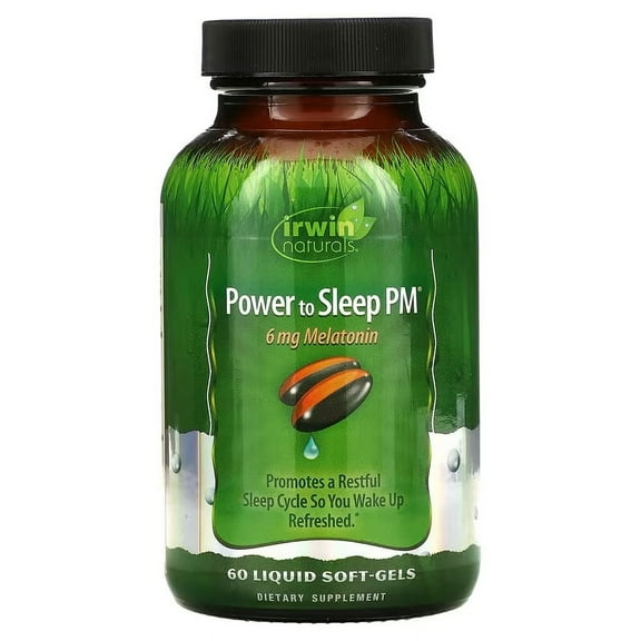 Irwin Naturals Power To Sleep Pm 6Mg Mel  60 Sgel - 3 Pack