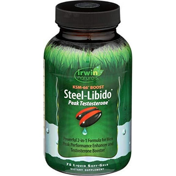 Irwin Naturals Steel Libido Peak Testosterone, 75 Count, 2 Pack