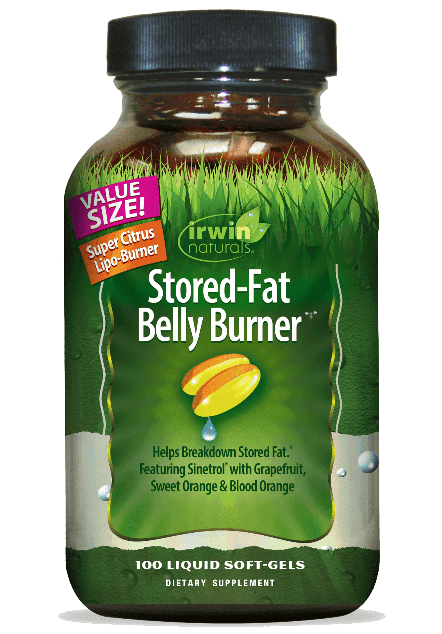 Irwin Naturals Econo Size Stored Fat Belly Burner – 150 Liquid Soft-Gels