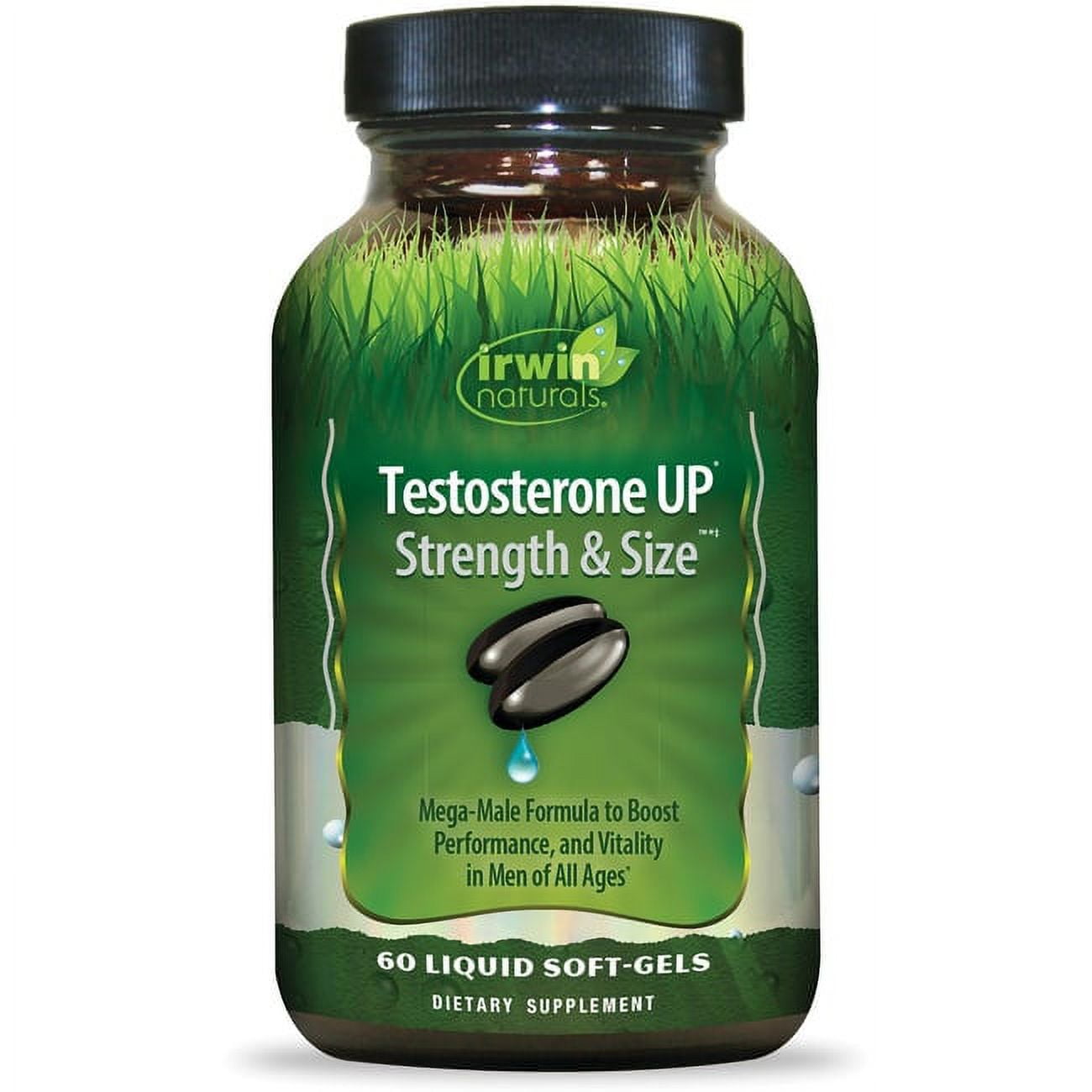 Irwin Naturals Testosterone Up, Strength & Size, 60 Liquid Softgels