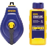 Irwin STRAIT-LINE Speed-Line Chalk Line Reel and Chalk - Pack of 10