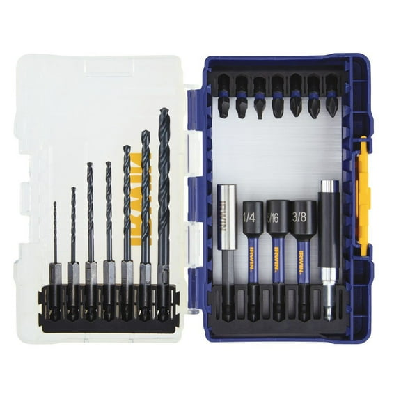 Irwin Screwdriver Bit Set, 19 Pieces