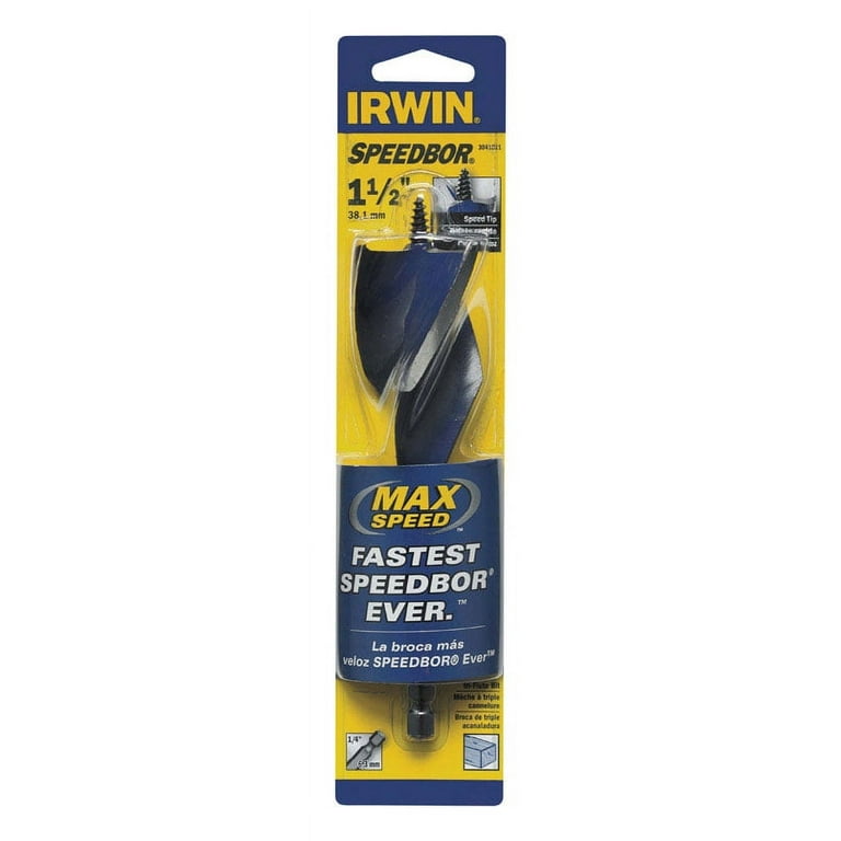 IRWIN SPEEDBOR 1/2-in Woodboring Tri-flute Drill Bit IRWIN SPEEDBOR 1/2-in Woodboring Tri-flute Drill Bit