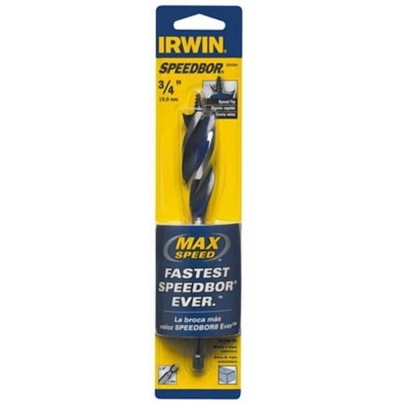 Irwin Speedbor 3041004 3/4 Speedbor Max Standard Length Spade Bit