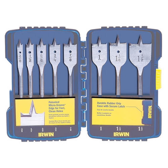 Irwin Speedbor Multi Size Dia. x Multiple L Carbon Steel Wood Boring Bit 1/4 in. Quick-Change Hex Shank
