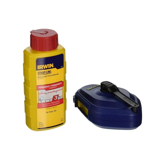 Irwin Strait-Line Red Chalk and Reel Set 100 ft.