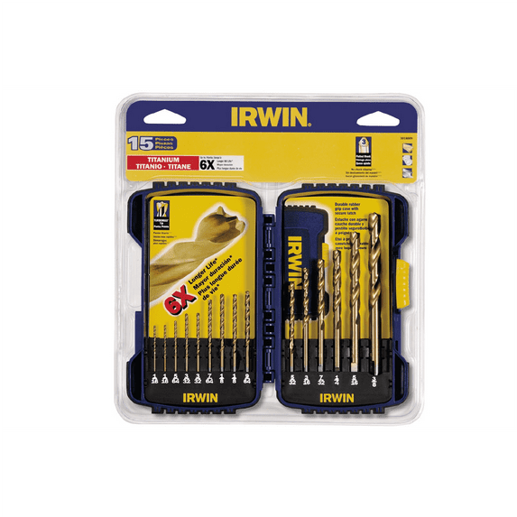 Irwin Titanium Nitride 15 Piece Speedbor Turbo Tin Proset