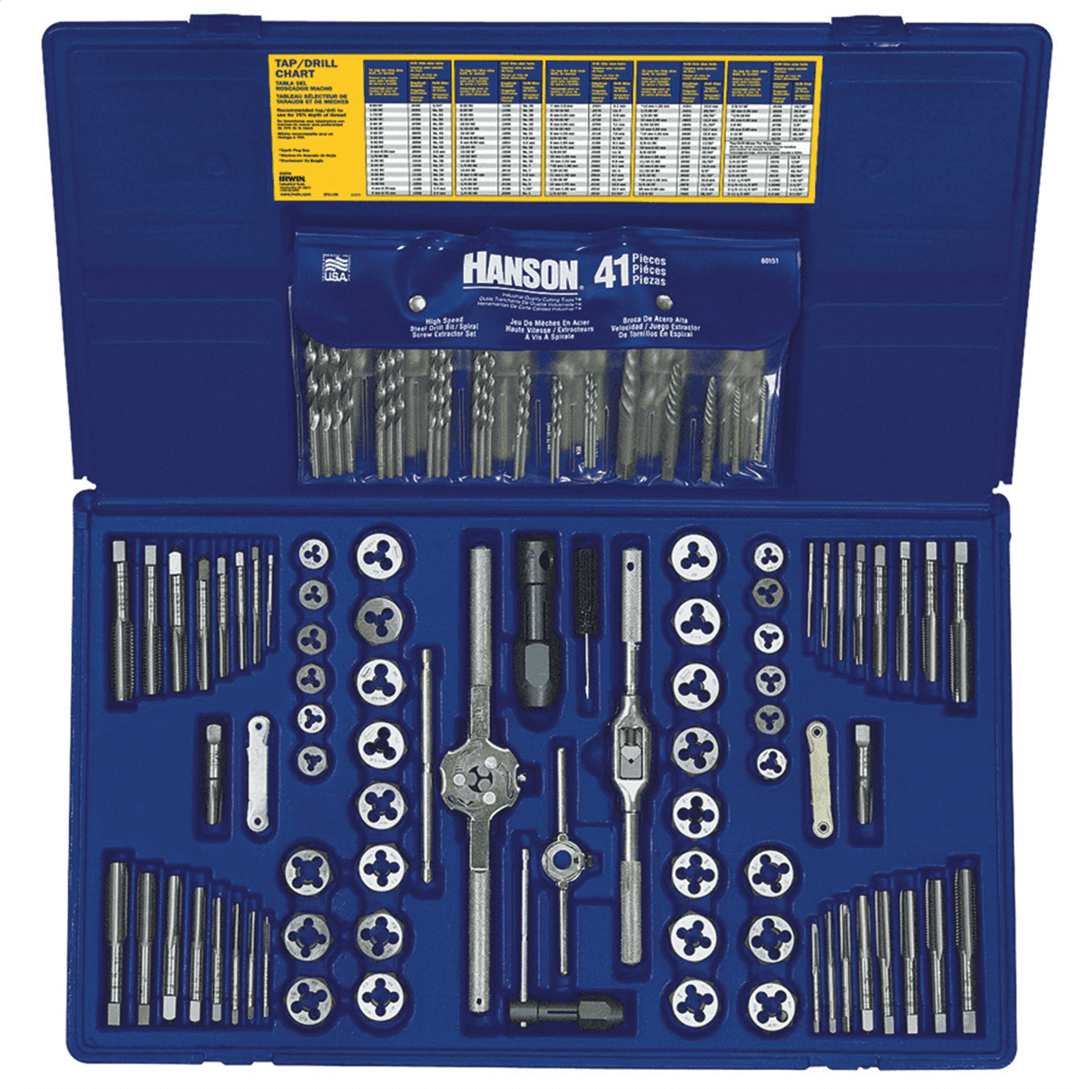 Irwin Tools 26377 117 Piece Deluxe Tap and Die Set Hanson Machine