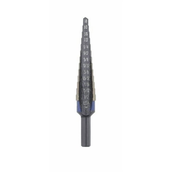 Irwin Tools IRWIN 10231CB Unibit 1/32-Inch 13-Steps Cobalt Alloy Steel Step Drill Bit, Black