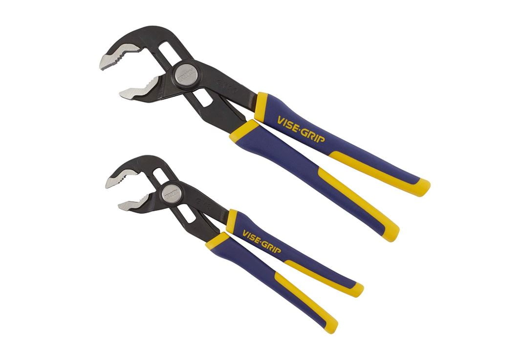 Irwin Tools ViseGrip GrooveLock Pliers Set, VJaw, 2 Piece, 2078709