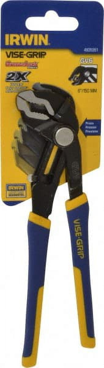 Irwin Irwin 4935351 Vise Grip Vise-Grip 4935351 Quick Adjusting Groovelock Plier, 1-1/8 Inch, 6 Inch OAL, 1/2 Inch Tip V Jaw