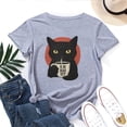 thumbnail image 1 of Is He Dead Yet Cat Women's T-Shirt – Funny Cat Graphic Tee, Sarcastic Pet Humor Top, Cute Snarky Cat Lover Gift, 1 of 5