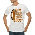 thumbnail image 1 of Is It Halftime Yet Graphic Design Short Sleeve Deluxe Jersey T-Shirt - White XL, 1 of 4