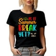 thumbnail image 1 of Is It Summer Break Yet - Vacation Themed, Black T-Shirt, Small, 1 of 5