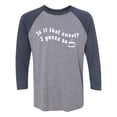 thumbnail image 1 of Is It That Sweet? I Guess So Unisex 3/4 Sleeve Baseball Raglan Tee, 1 of 2