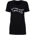 thumbnail image 1 of Is It That Sweet? I Guess So Womens V-Neck T-Shirt, 1 of 2