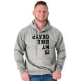 thumbnail image 1 of Is My Bike Okay Motorcycle Biker Unisex Plus Fleece Graphic Hoodie Brisco Brands 4X, 1 of 5
