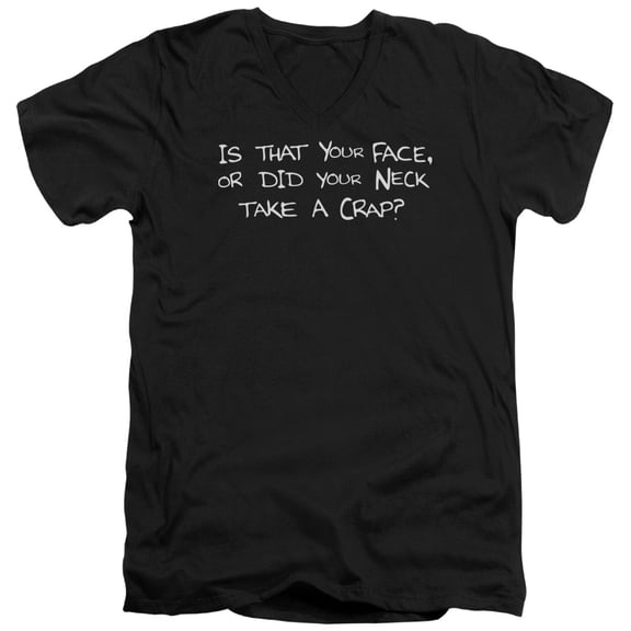 - Is That Your Face? - Slim Fit V Neck Shirt - Medium