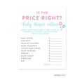 thumbnail image 1 of Is The Price Right?  Team Pink/Blue Gender Reveal Baby Shower Games , 20-Pack, 1 of 5