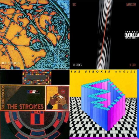 Is This It & First Impressions Of Earth & Room On Fire & Angles (Gatefold) [LP Vinyl Bundle]