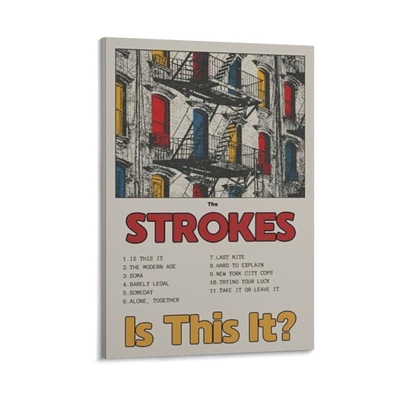 Is This It Poster The Strokes Canvas Poster Bedroom Decoration Landscape Office Valentine's Birthday Gift
