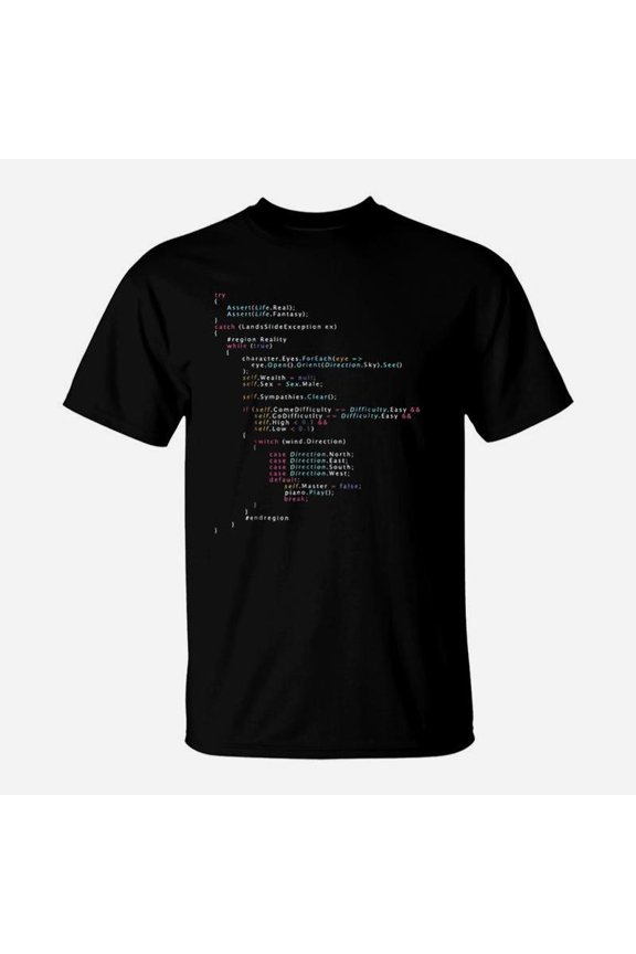 Is This The Real Life Coding Programming Color TShirt