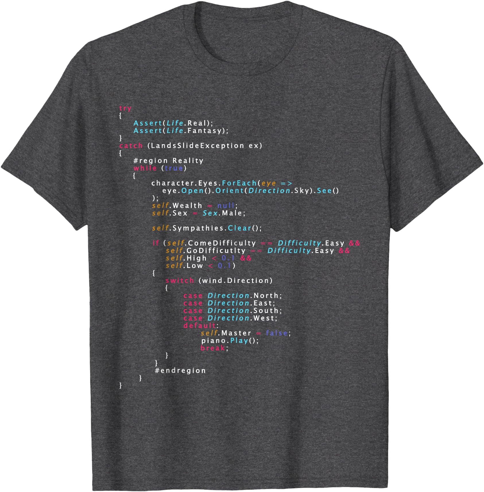 Is This The Real Life Coding Programming Softstyle Unisex T-Shirt,Dark ...