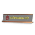 thumbnail image 1 of Is it Hometime Yet, House, Gold Frame Desk Sign (2 x 8"), 1 of 3
