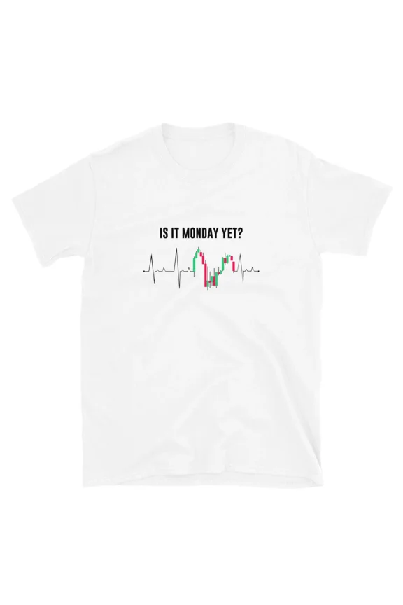 Is it Monday Yet T-shirt trader black outline Tee | eBay