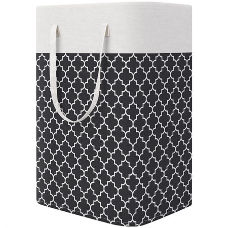 IsEasy 75L Laundry Hamper, Waterproof Collapsible Laundry Baskets with Handles, Clothes Storage Basket in Laundry Room, Square