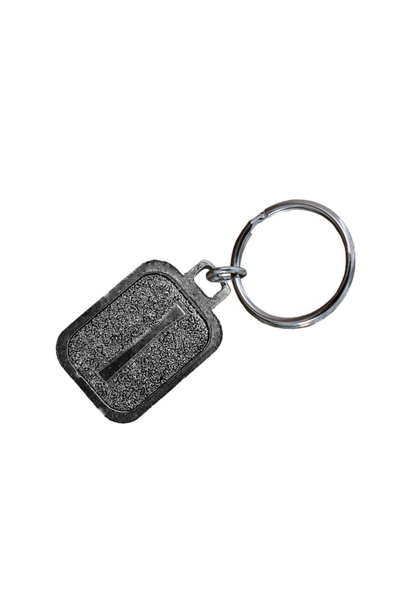 Isa Keychain, L067KC, 1 1/4 Inch, Norse Runes, Viking, Ice, Gift, Metal, Engraved, Key Fob, Key Ring, Keys, Zipper Pull, Luggage Tag, Pewter, Backpack, Symbolic, Made in USA