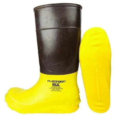 TOOLERMART Isa Sylf100m-Gr Overshoes, Composite Toe, Rubber, 7 1/2 In Height, Slip On