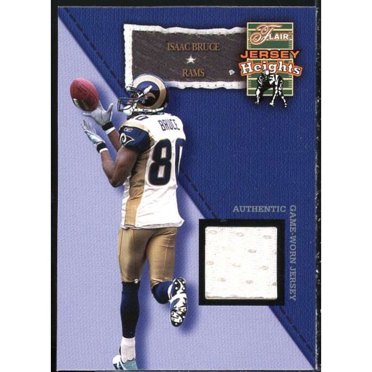 Isaac Bruce Card 2002 Flair Jersey Heights Jerseys #3