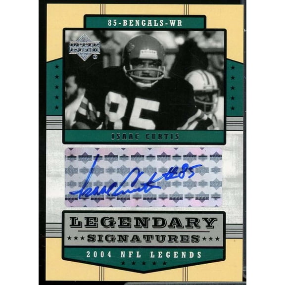 Isaac Curtis Card 2004 Upper Deck Legends Legendary Signatures #LSIC