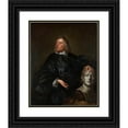 thumbnail image 1 of Isaac Fuller 12x14 Black Ornate Wood Framed Double Matted Museum Art Print Titled: Edward Pierce (ca. 1670), 1 of 5