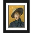 thumbnail image 1 of Isaac Israëls 11x14 Black Ornate Wood Framed Double Matted Museum Art Print Titled: An Elegant Girl in a Hat, 1 of 5