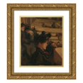thumbnail image 1 of Isaac Israëls 15x17 Gold Ornate Wood Frame and Double Matted Museum Art Print Titled - At the Theatre (C. 1895), 1 of 4