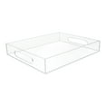 thumbnail image 1 of Isaac Jacobs 11x14 Clear Acrylic Serving Tray with Cutout Handles, 1 of 7