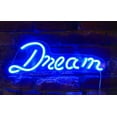 thumbnail image 1 of Isaac Jacobs 17" x 6" LED Neon Blue “Dream” Wall Sign for Cool Light, Wall Art, Powered by USB Wire, 1 of 6
