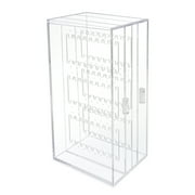 2 Drawer Acrylic Earring Holder, Jewelry Organizer Case (Holds up to 48 Pairs)