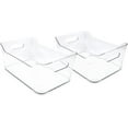 thumbnail image 1 of Isaac Jacobs 2-Pack Large Clear Storage Bins with Handles, BPA-Free, Fridge/Freezer/Food Safe, 1 of 6