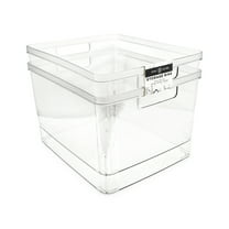 LMZM Storage Box Large Capacity Transparent Plastic All-purpose Face Cover Clear  Organizer Box for Home 