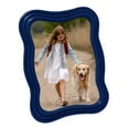 thumbnail image 1 of Isaac Jacobs 5x7 Navy Curved Deco Frame for Tabletop and Wall Display, Decorative Art, Design, Home Décor, Gift (5x7, Navy), 1 of 4
