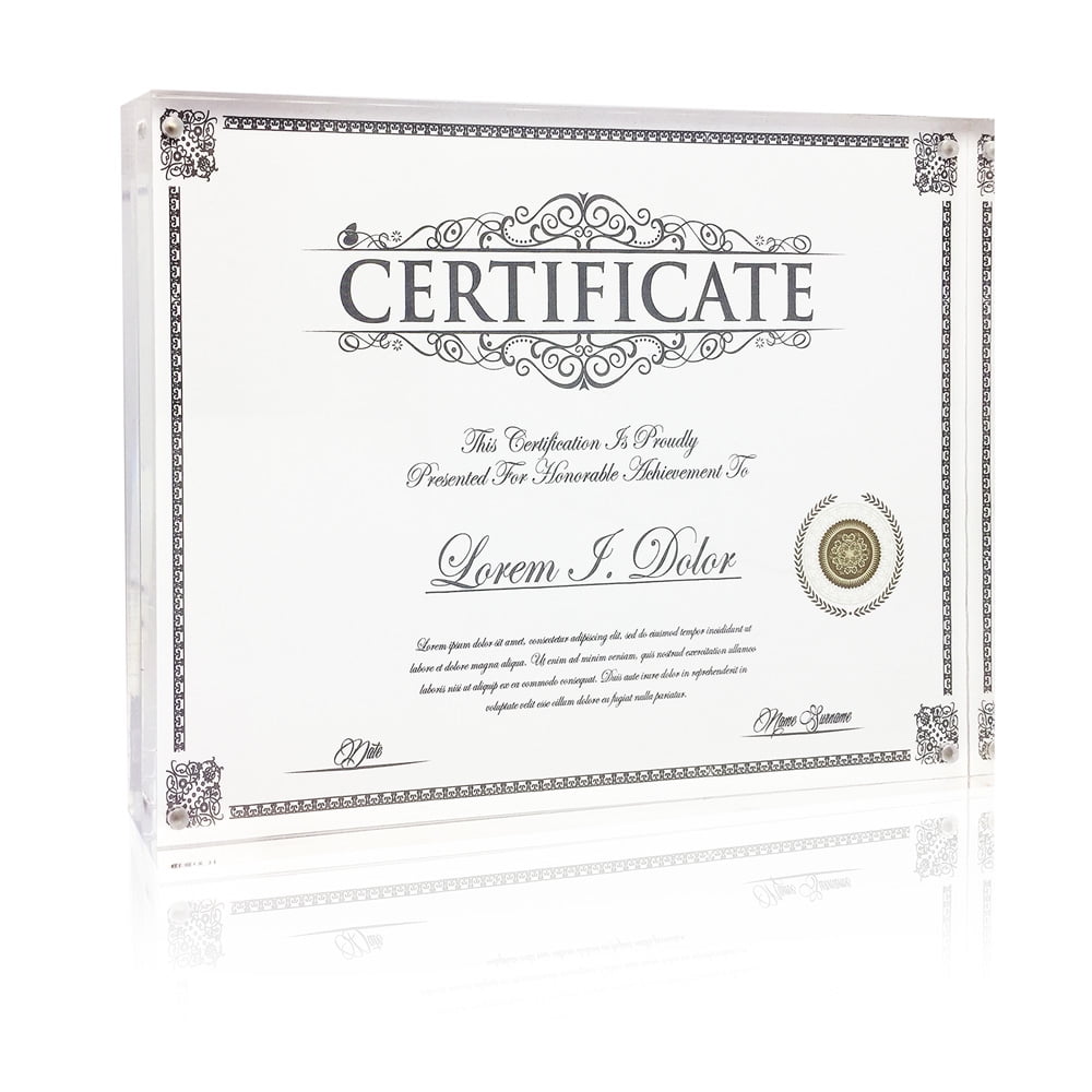 Borderless Certificate Templates