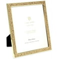 thumbnail image 1 of Isaac Jacobs 8x10 Gold Metal Glitter Vertical & Horizontal Picture Frame, Wall-Mountable, Made for Tabletop, Counterspace, Shelf and Desk, 1 of 5